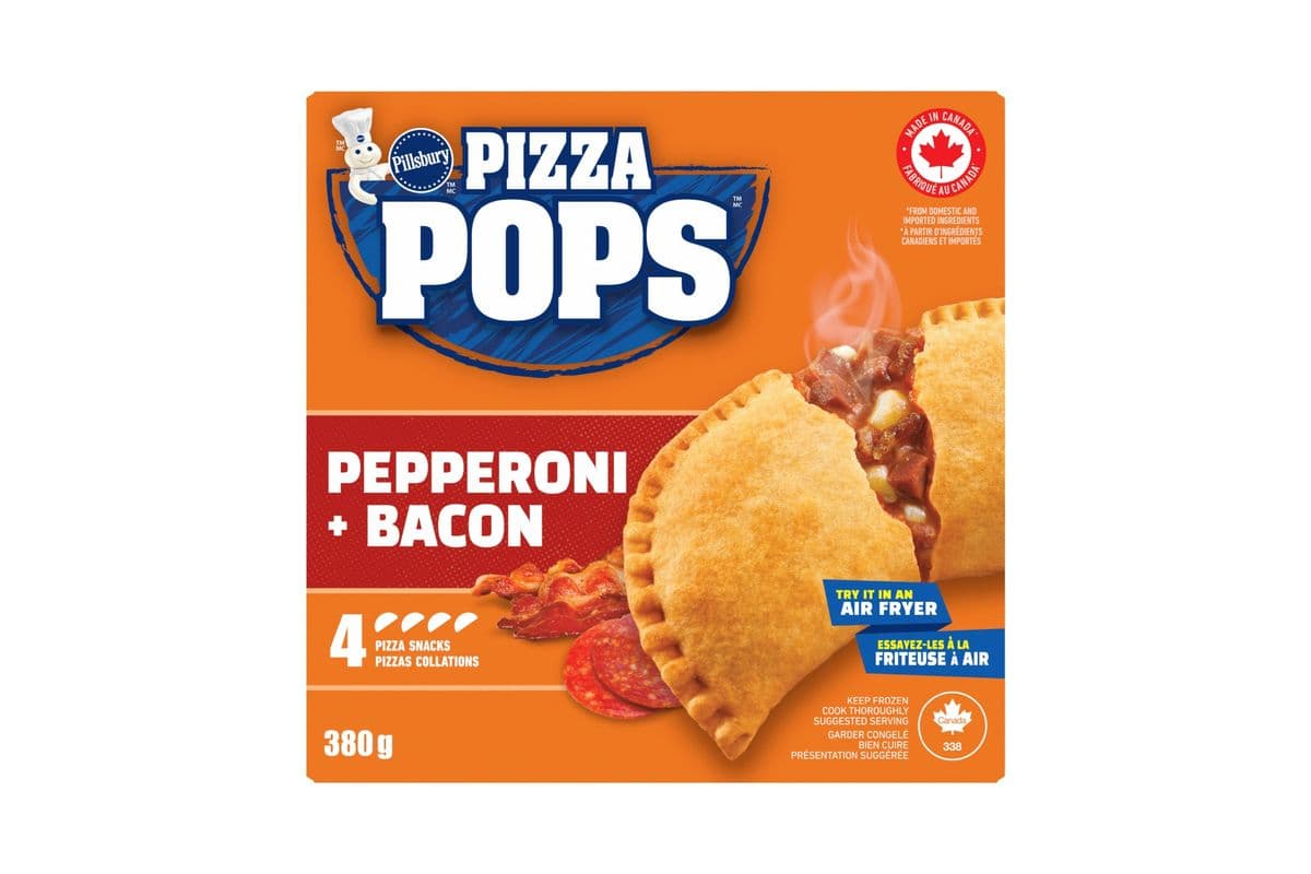 Pillsbury Pizza Pops Pepperoni & Bacon (4 Count) (380 g) 1002227