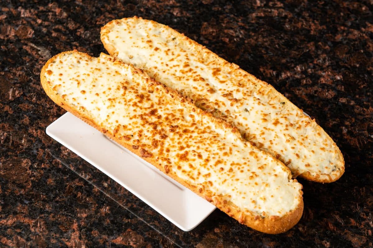 Garlic Bread with Cheese Heated-Up