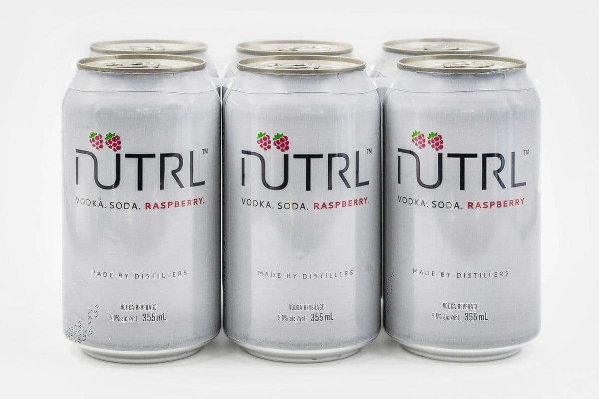 Nutrl Vodka Soda Raspberry 6X355ML (6 x 355ml)