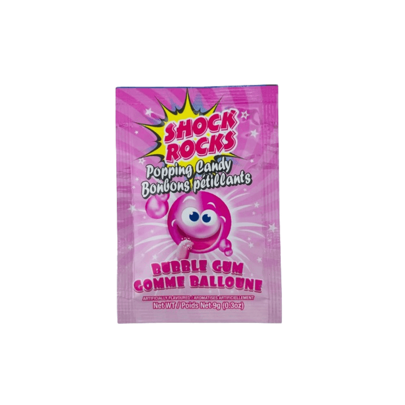 Bubblegum Shock Rocks Popping Candy – USA (9g)