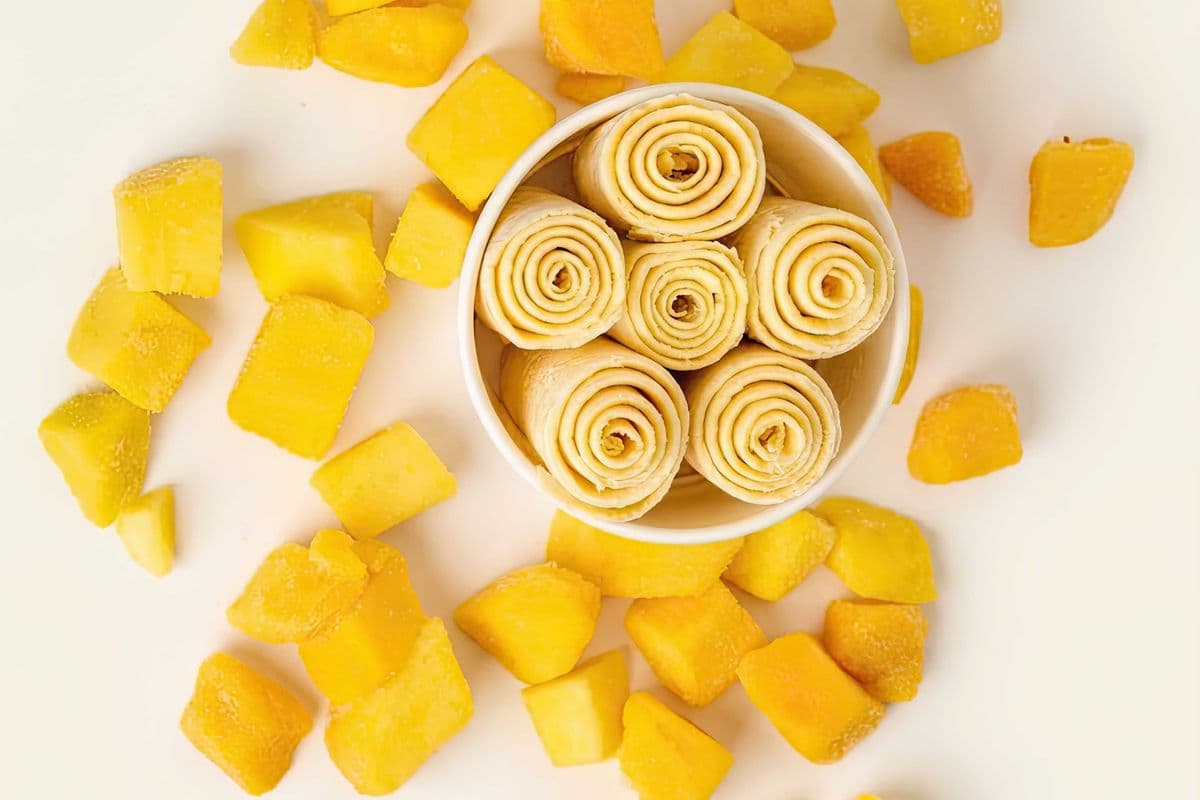 Mango Mania Premium Rolled Ice Cream