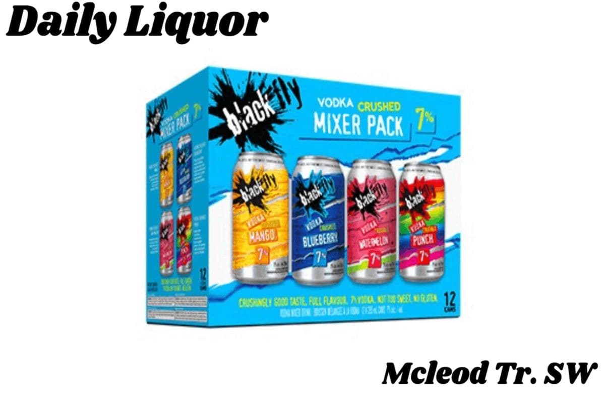 BLACK FLY VODKA CRUSHED MIX 12 CANS (1 x 12 CANS)