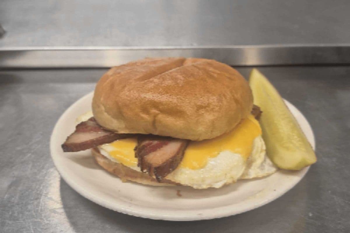 Lamb Bacon Egg & Cheese Sandwich