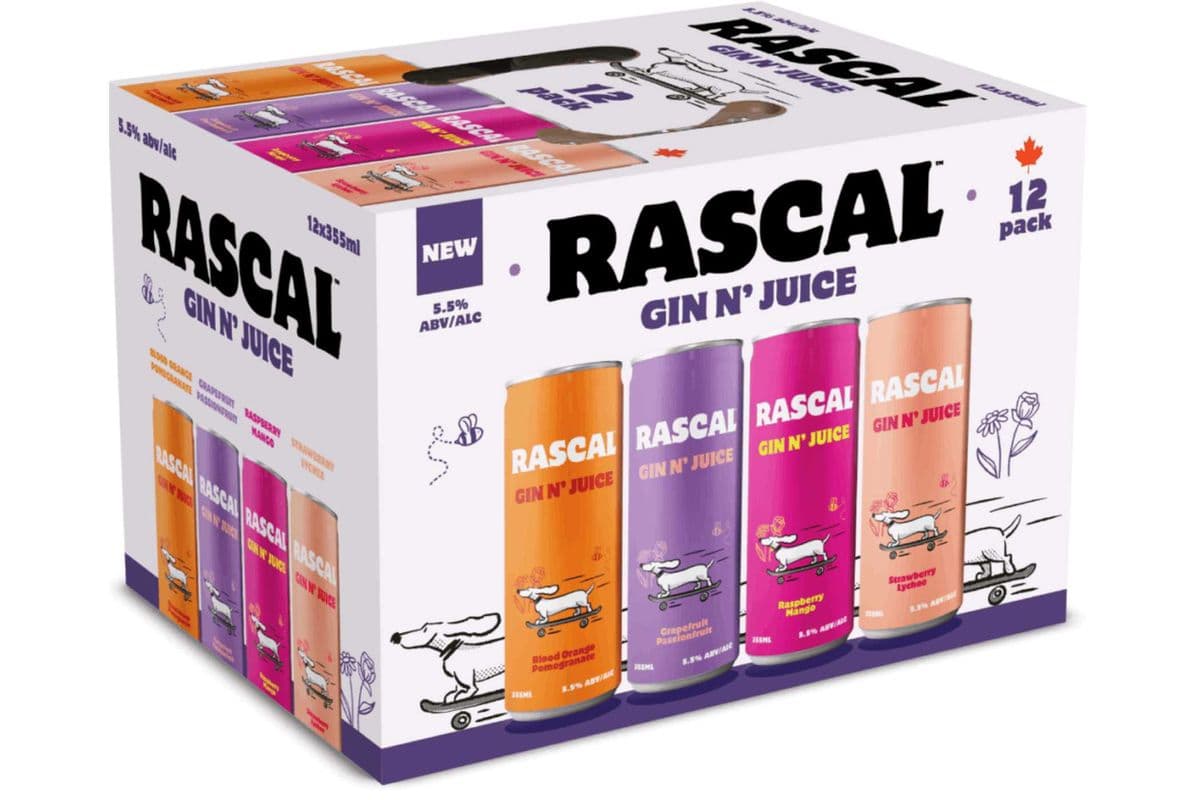 Rascal Gin & Juice Mixer (12 x 355ml can)