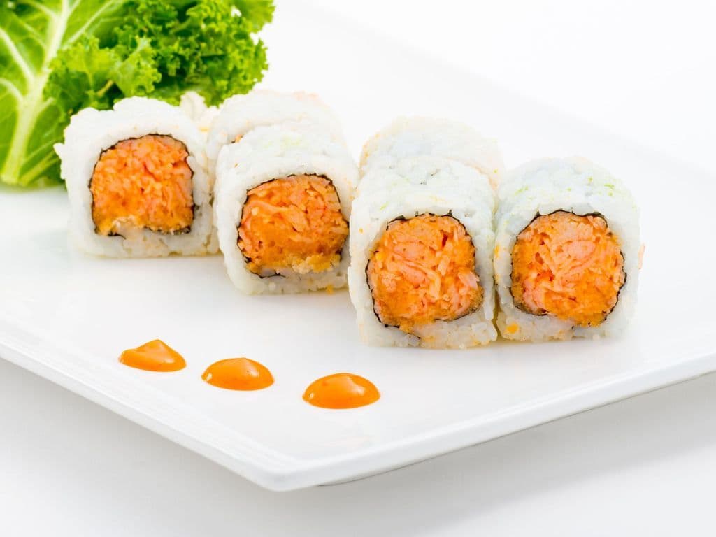 62. Spicy Tempura Crab Meat Roll (6 pcs)