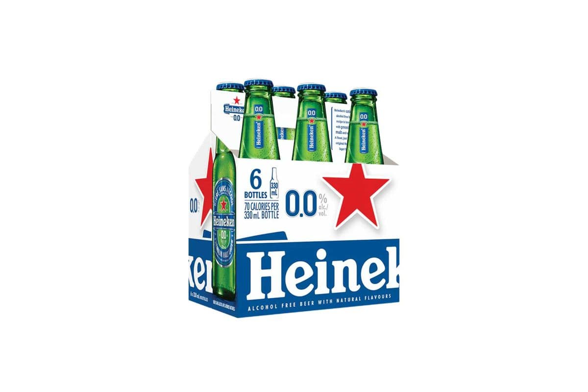 HEINEKEN 0.0% 6 BOTTLES (1 x 6 BOTTLES)