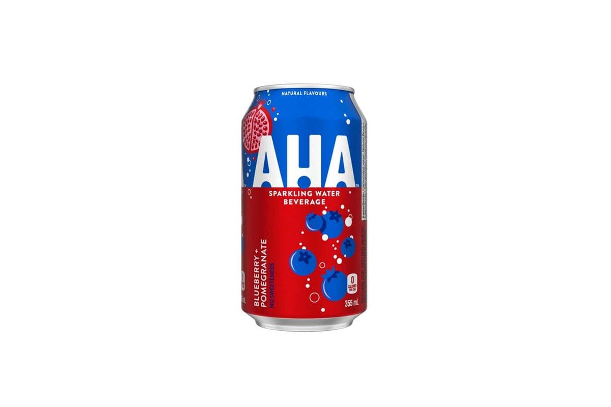 Aha Blueberry Pommegranate Sparkling Water 355ml (355ml)