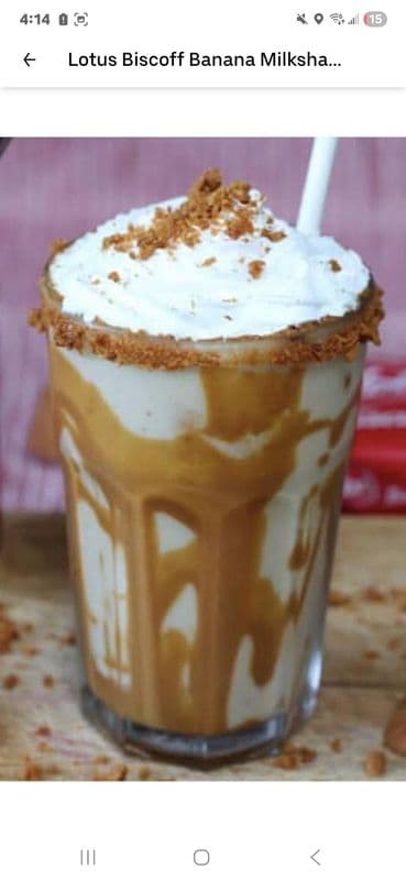 Lotus Biscoff Banana Milkshake