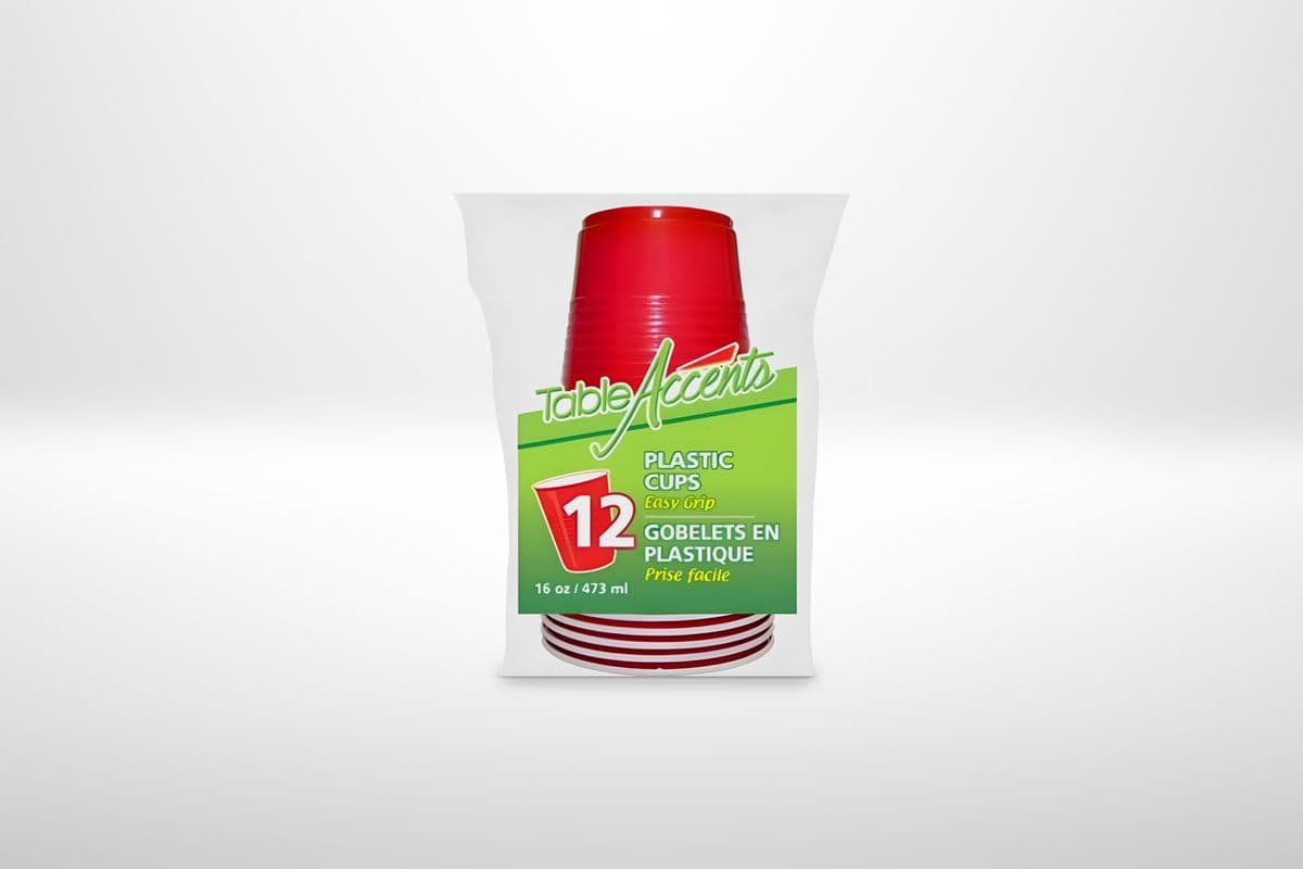 Table Accents Plastic Cups (16 oz) (12 ct)