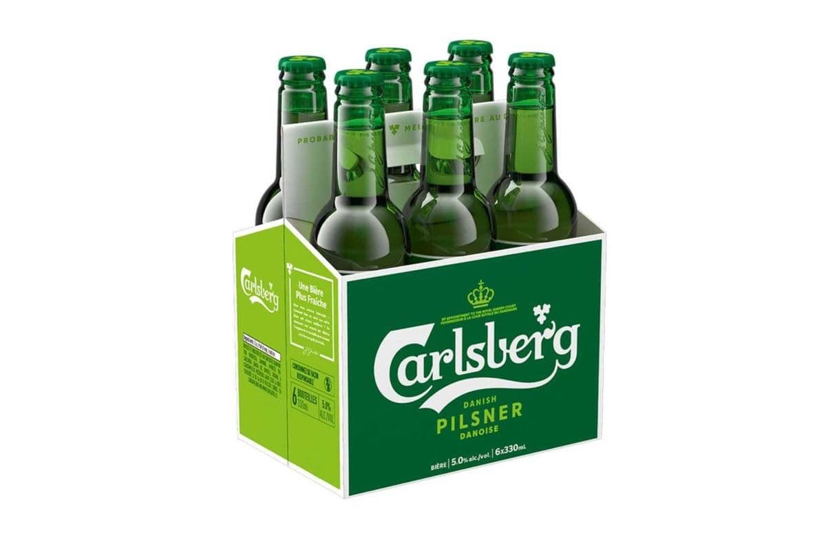 CARLSBERG DANISH PILS 6X330 BOTTLE (6 x 330ml)