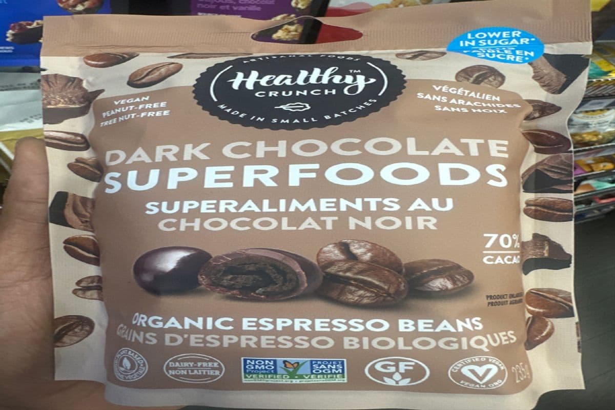 Healthy Crunch - Dark Chocolate Superfoods Organic Espresso Beans