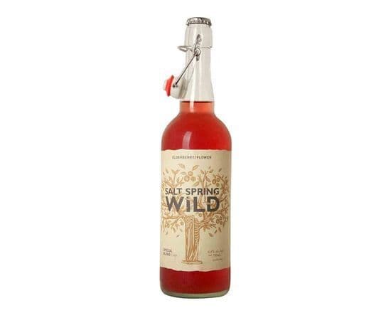 Salt Spring Wild Cider Elderberry Elderflower, 750 ml
