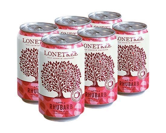 Lonetree Cider Co. Rhubarb, 6 x 355 ml