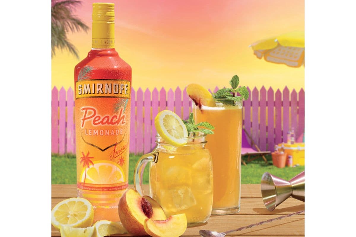 SMIRNOFF PEACH LEMONADE VODKA (1 x 750ML)