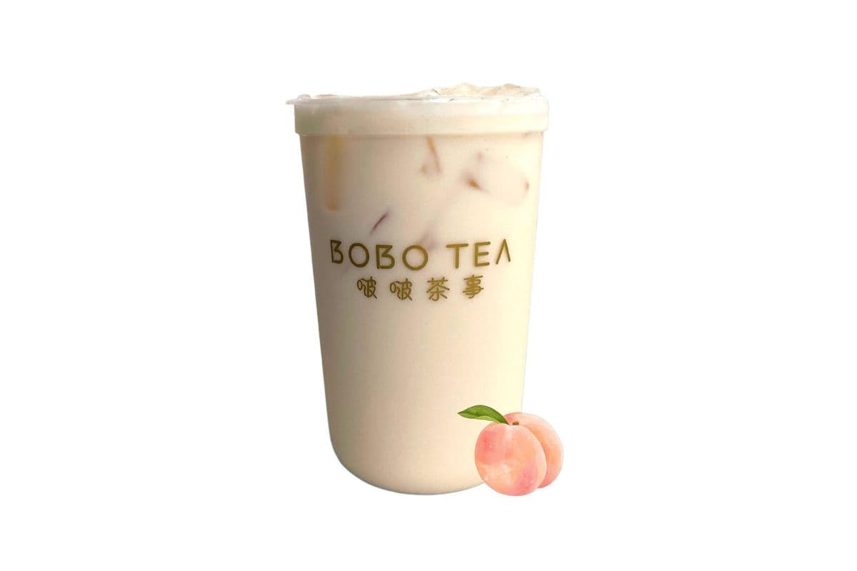 White Peach Jasmine 桃桃茉莉奶绿 (488ml)
