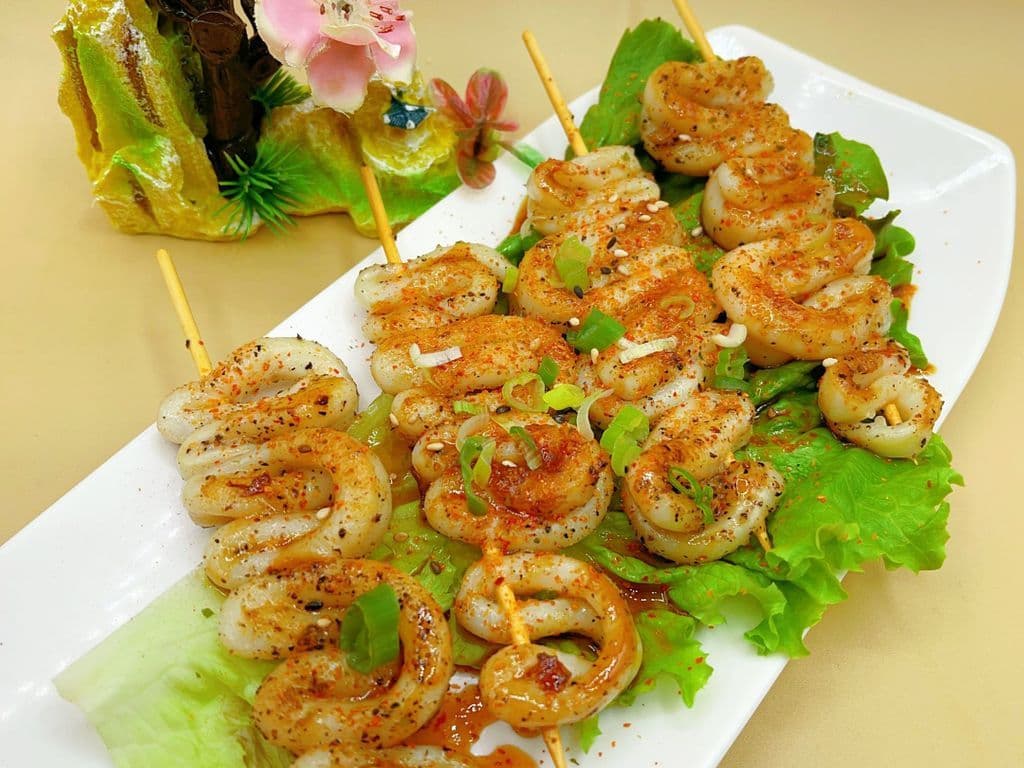 Squid On Skewers (4pcs)