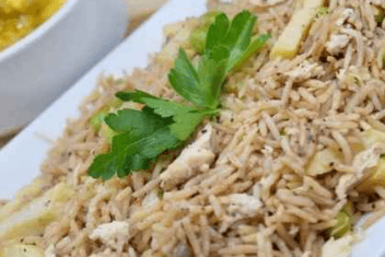 Beryani Rice and Curry Sauce