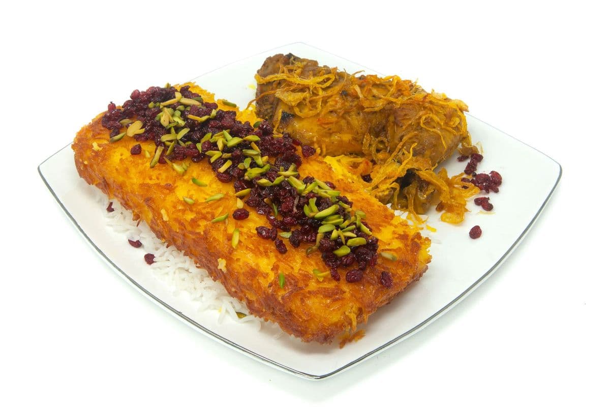Tahchin with chicken