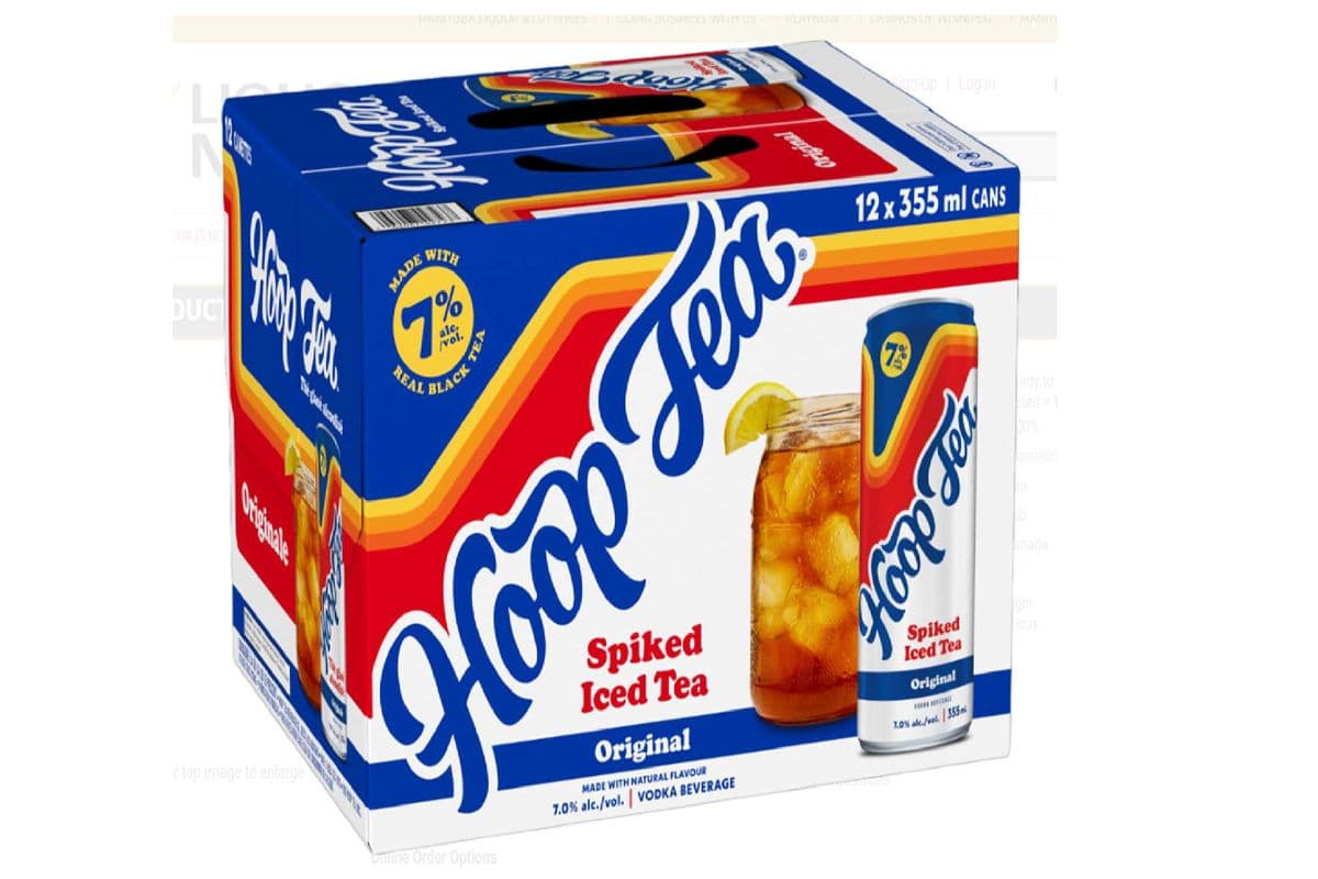 Hoop Tea Spiked Iced Tea Original (12 x 355 ml can)