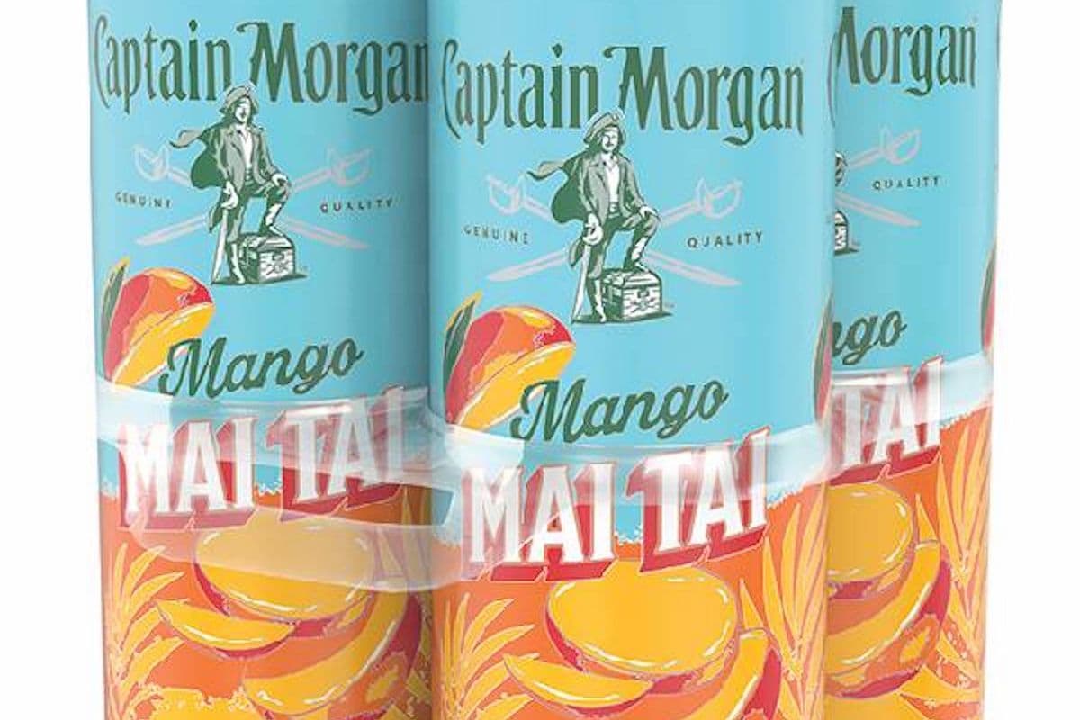 CAPTAIN MORGAN MAI TAI 4 CANS MANGO (4 x 355ML)