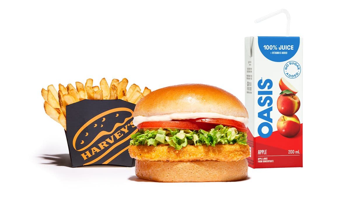 Trio Burger Junior au poulet croustillant pour enfants