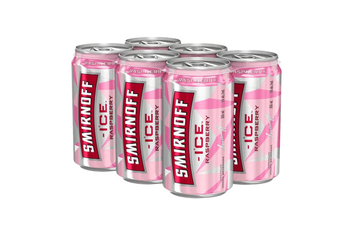 Smirnoff Ice Raspberry (6 Cans)