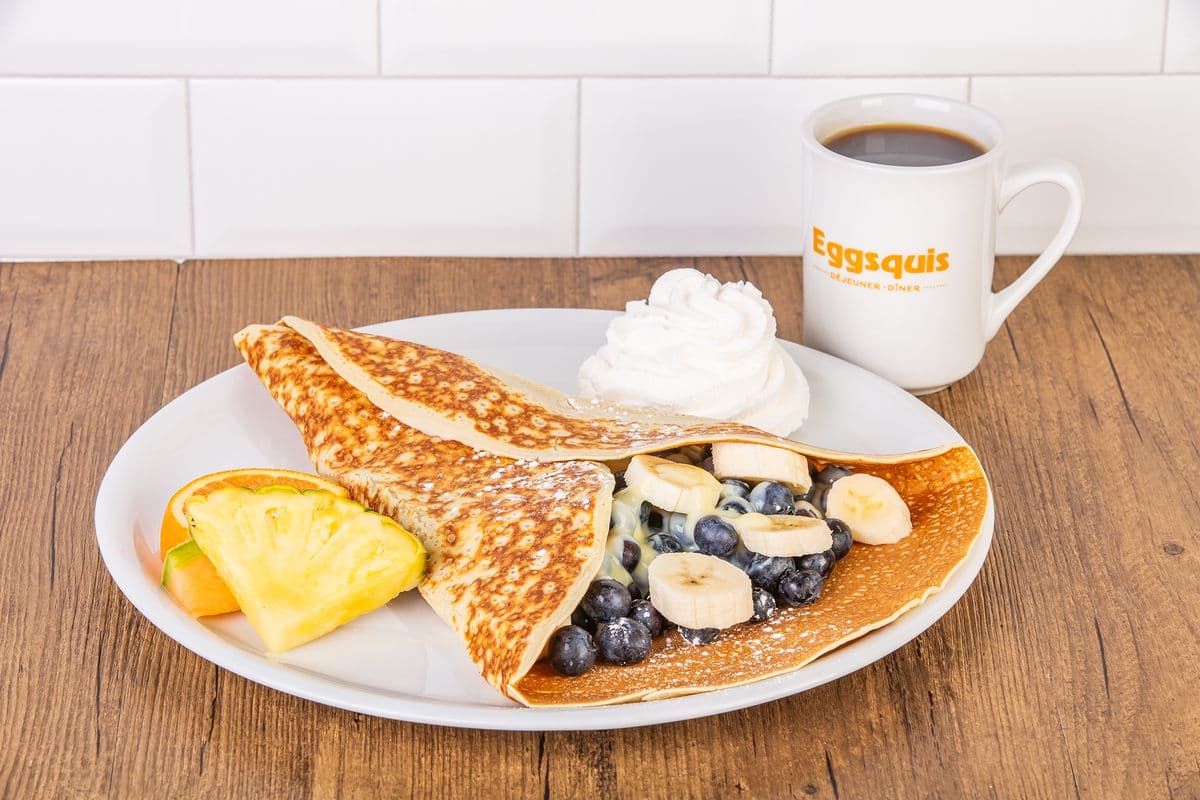 Crepe bleuets et bananes / Blueberry-Banana crepe