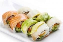 SR6. Rainbow Dragon Roll (8 pcs)