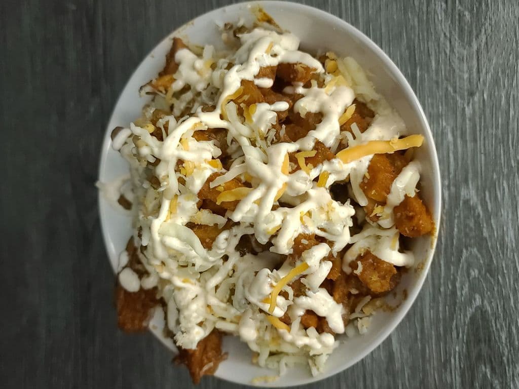Butter Chicken Sauce Fries (Vegetarian)