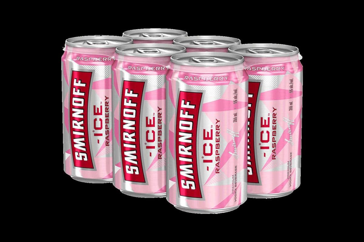 SMIRNOFF ICE RASPBERRY (6 x 355ML CANS) (6 x 355ML)