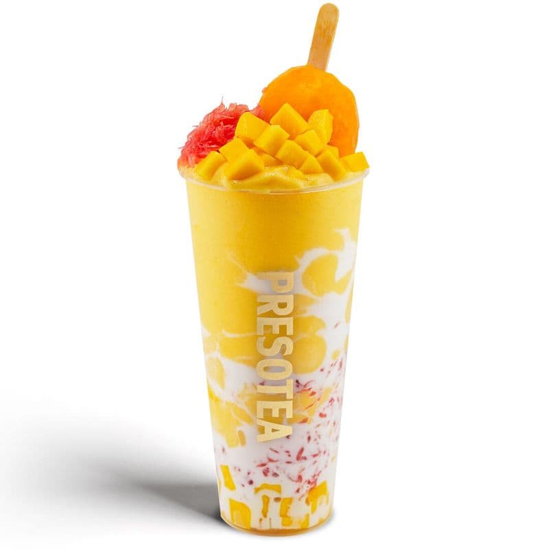 Real Mango Coconut Popsicle Slush / Frappé mangue et noix de coco avec popsicle