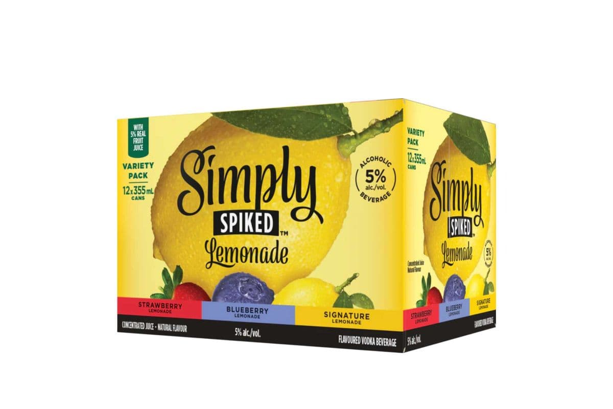 Simply Spiked Lemonade Mixer (12 Cans) (1 x 12x355ML)