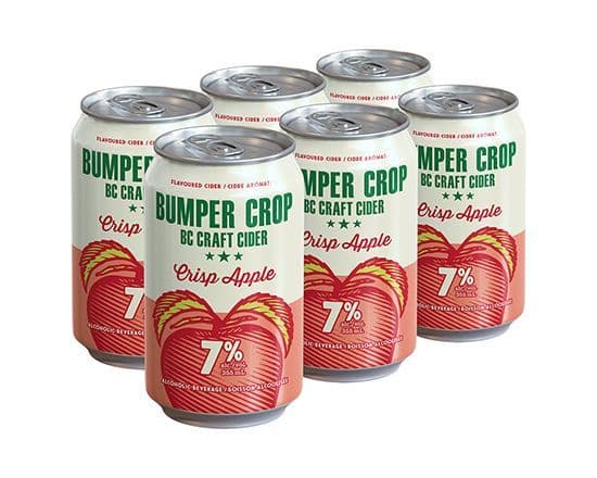 Bumper Crop Crisp Apple, 6 x 355 ml