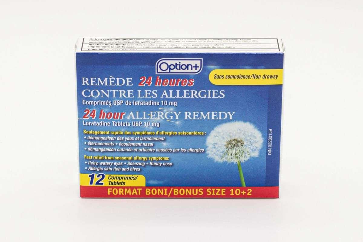 Option +24 hour allergy remedy (12 tablets )