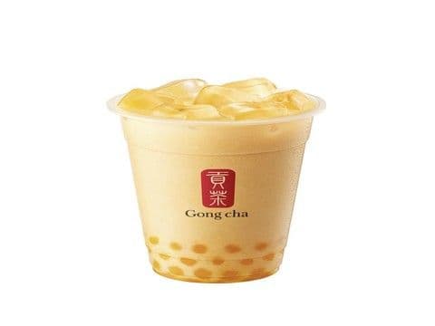 Mango Milk Tea W/ Mango White Pearls