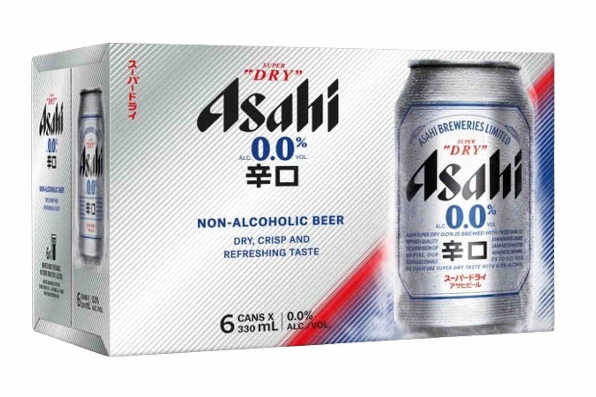 Asahi Super Dry 0.0% (6x330mL Cans)