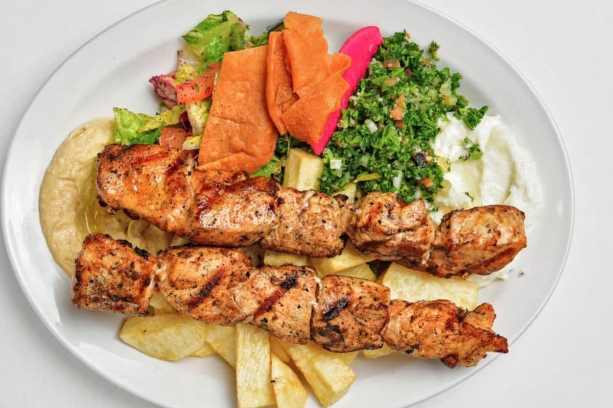 5. Grilled Chicken Sheesh Tawook (2 pcs)