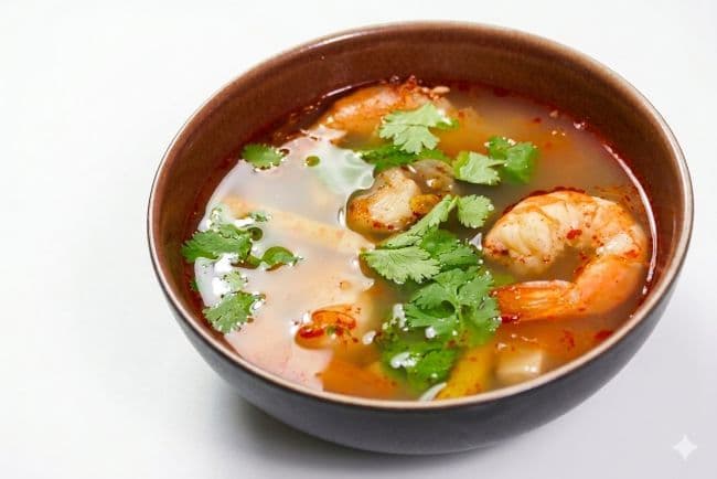 E4. Soupe Tom Yum BasiliQ / Basilic TomYum Soup 