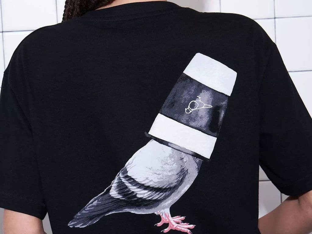Pigeon Ardene Black Tshirt