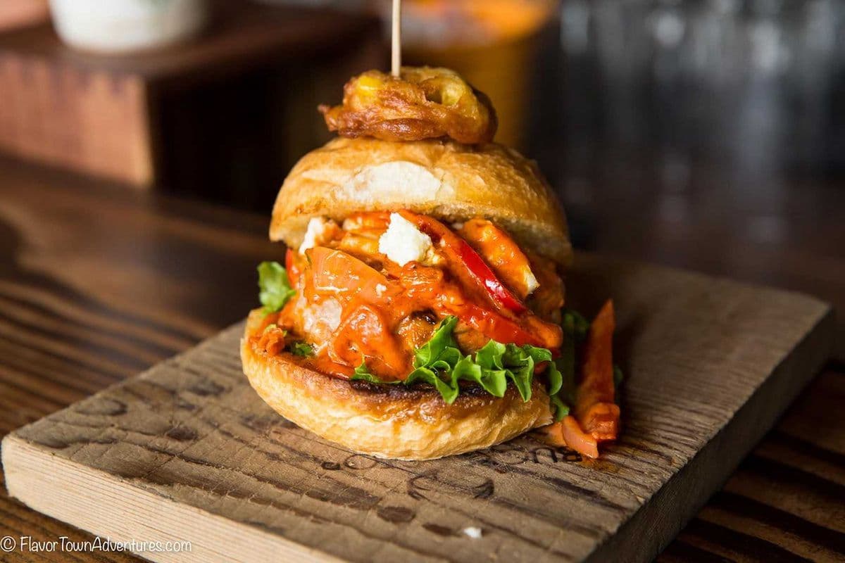 Butter chicken Burger