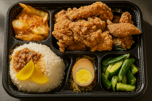 Salty Peppery Chicken Bento / 鹽酥雞便當