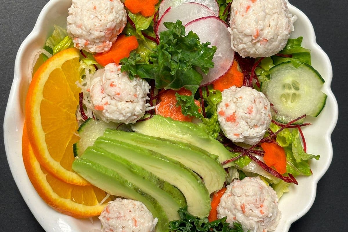 House Salad with Crab