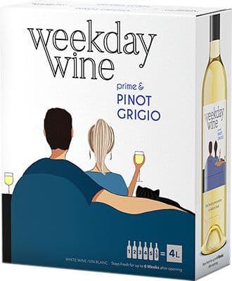 Weekday Wine Pinot Grigio, 4 L