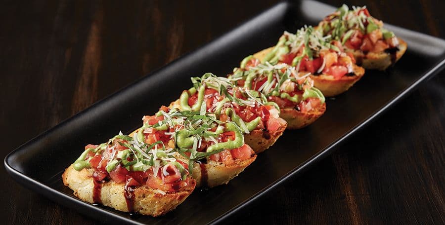 Small Fresh Tomato Bruschetta
