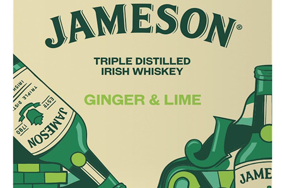 JAMESON 4 CANS GINGER & LIME (4 x 355ML)