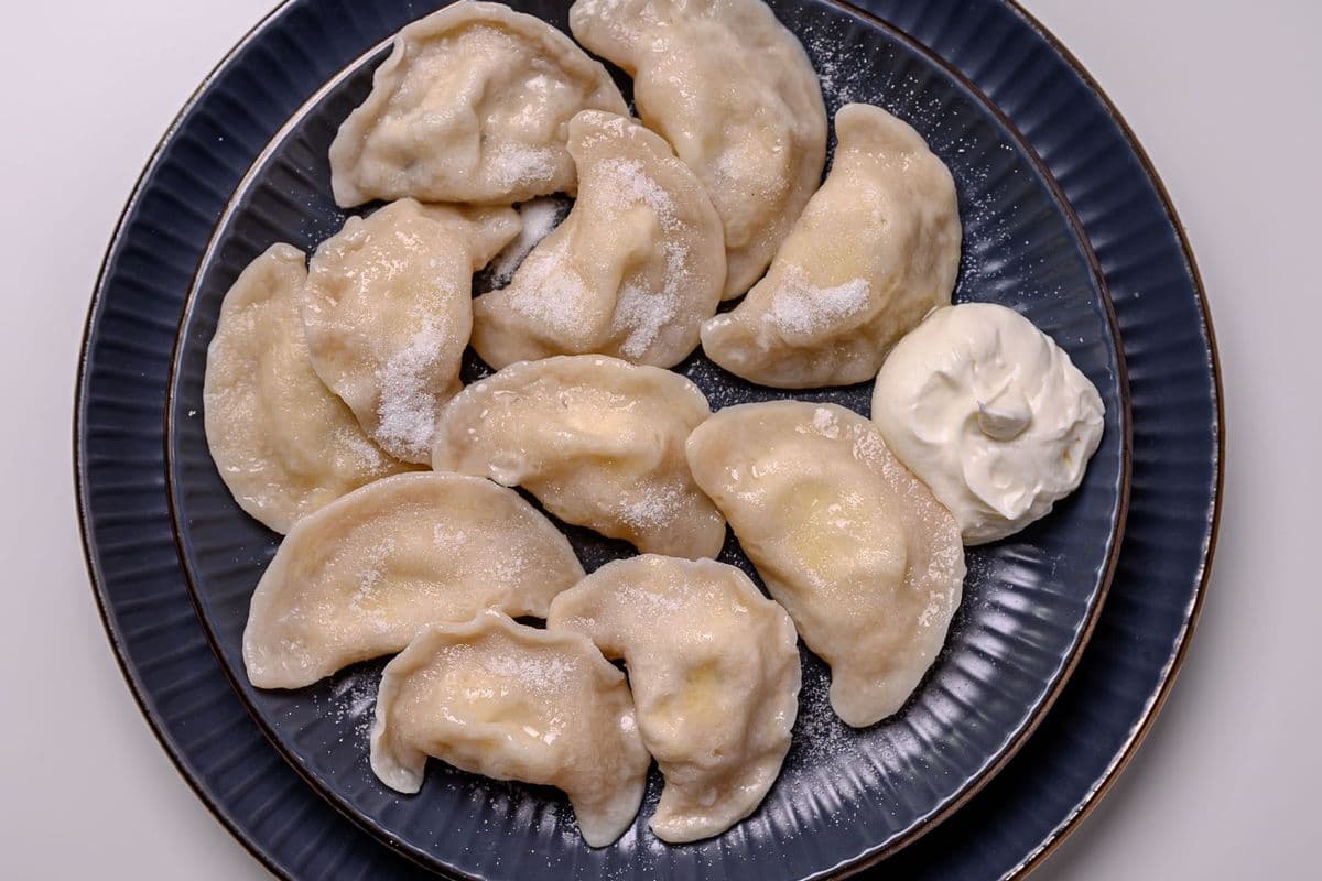 PEROGIES / VARENYKY with SWEET COTTAGE CHEESE (12 pcs)