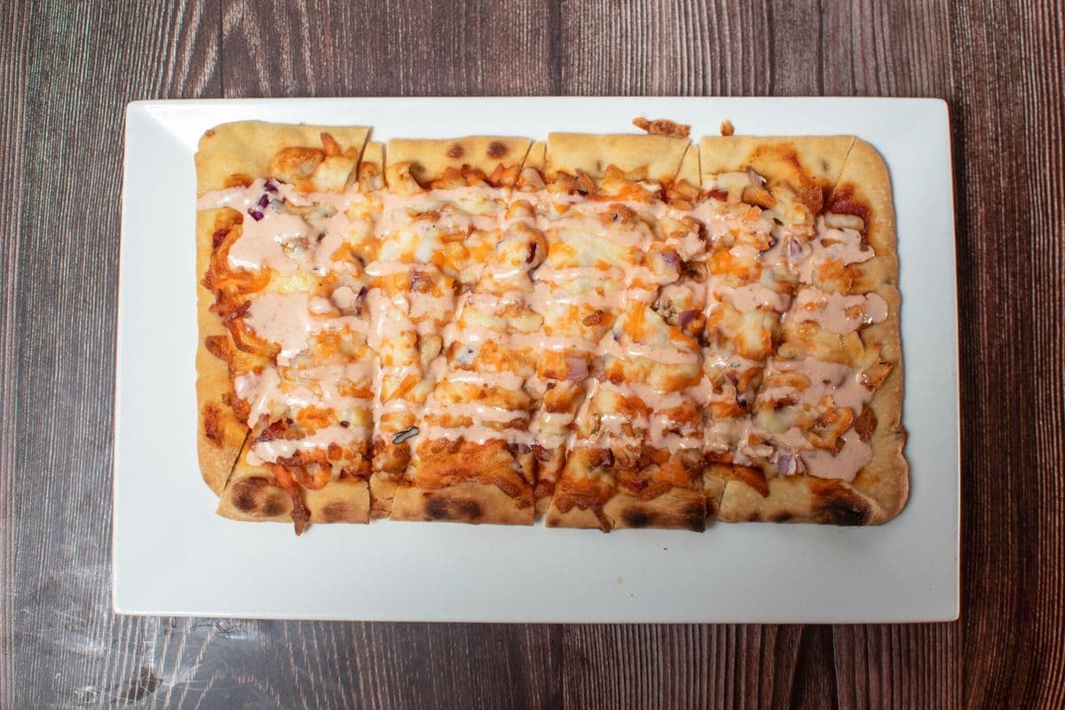 Spicy Chicken Ranch Flatbread