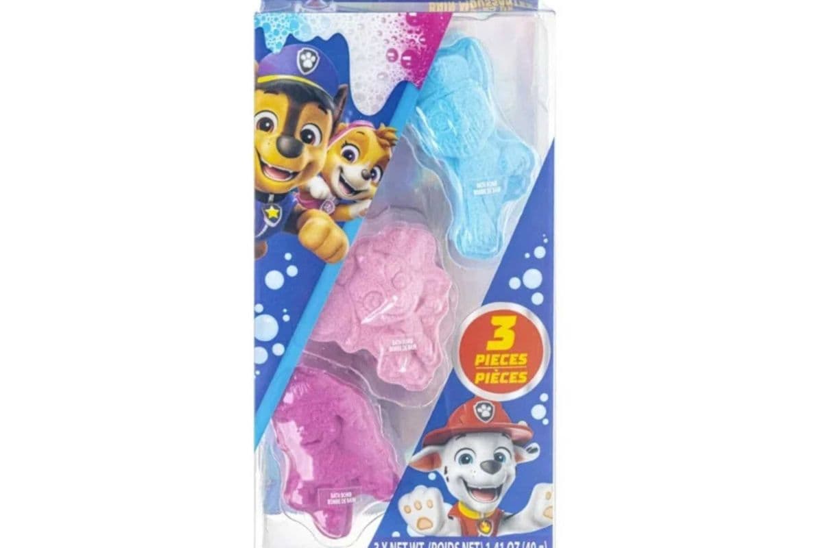 Nickelodeon Paw Patrol 3pk Bubbling Bath Bombs