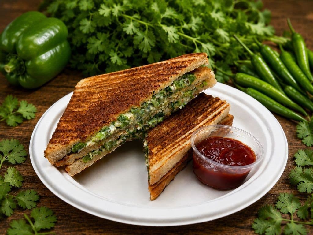 Creamy Hariyali Sandwich