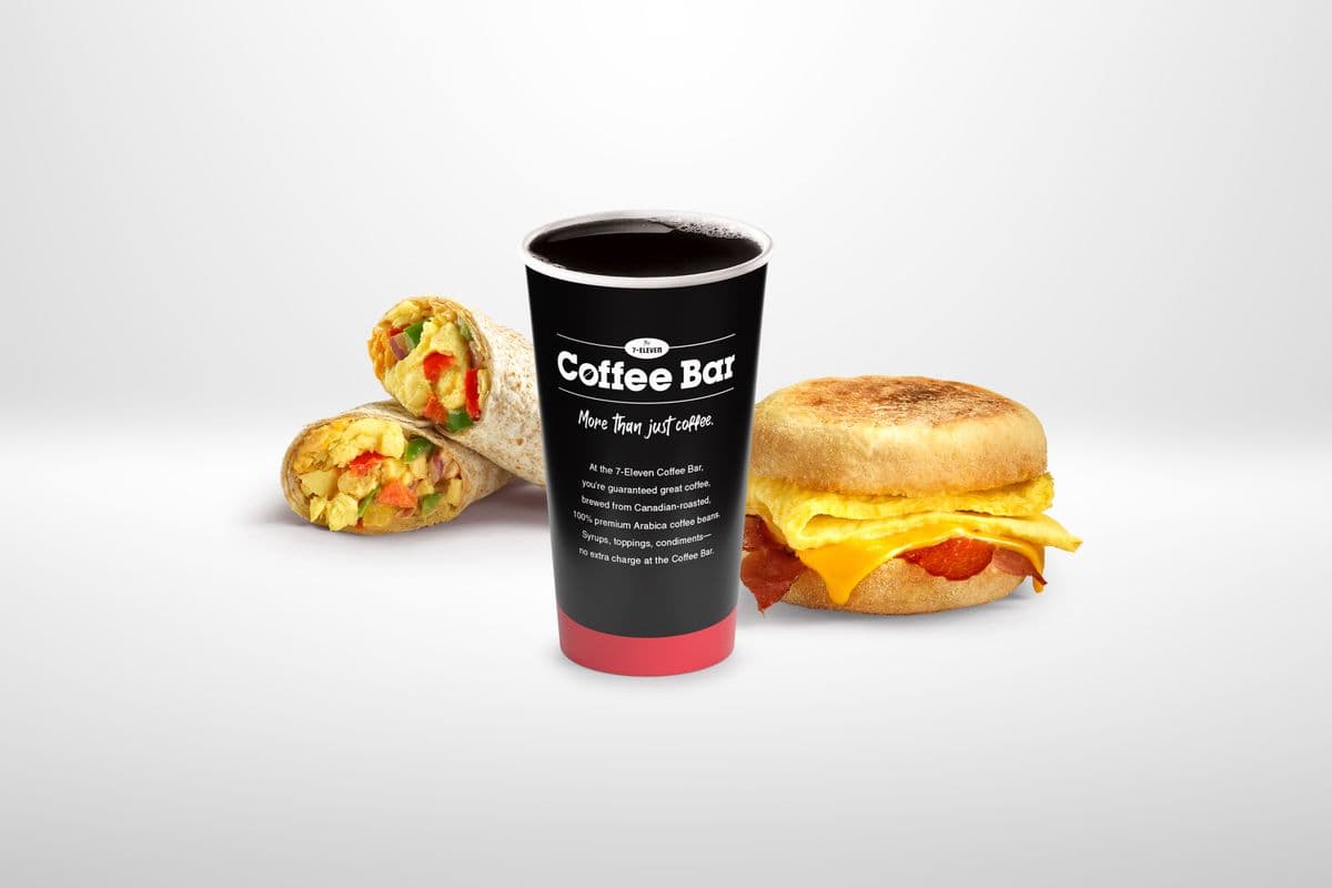 Any size Coffee and Any Breakfast Sandwich/Wrap for $5.00
